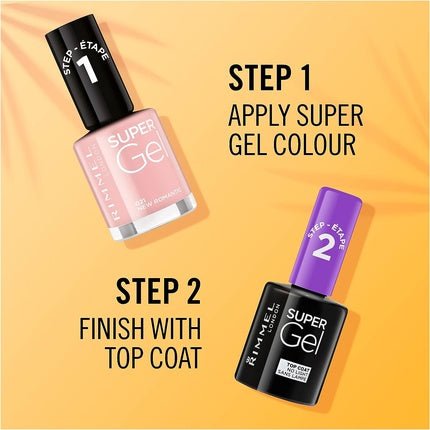Rimmel London Super Gel Top Coat Nail Polish 12ml Transparent - Maison des fragrances