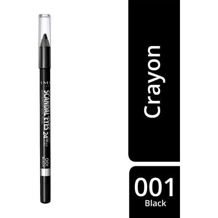 Rimmel Scandal Eyes Waterproof Kohl Kajal Eye Pencil 001 Black 1.3g - Maison des fragrances