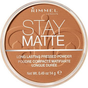 Rimmel Stay Matte Long Lasting Pressed Powder 14g 040 Honey - Maison des fragrances