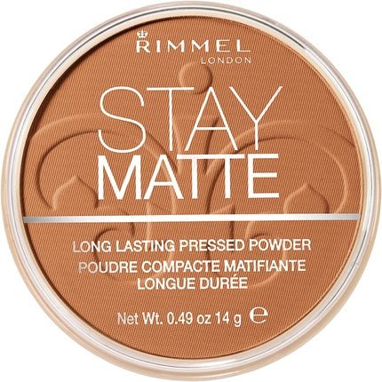 Rimmel Stay Matte Long Lasting Pressed Powder 14g 040 Honey - Maison des fragrances