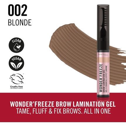 Rimmel Wonder'Freeze Brow Lamination Gel 6g Blonde - Maison des fragrances