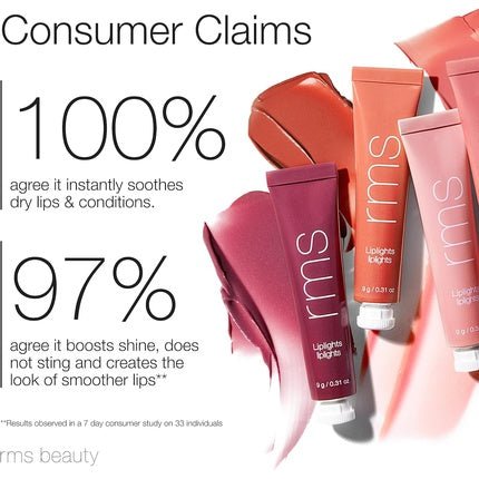 RMS Beauty Liplights Cream Lip Gloss Rumor for Women 0.31oz - Maison des fragrances