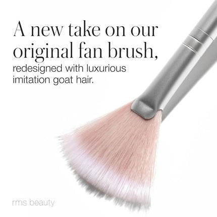 RMS Beauty Skin2Skin Fan Brush Powder Face Body Makeup Loose Highlighter Blush Make Up Brushes - Maison des fragrances