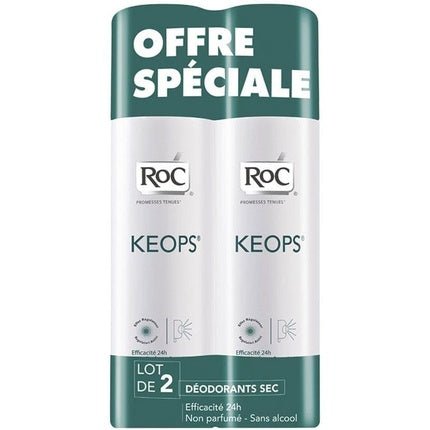 RoC Keops Dry Deodorant - Pack of 2 Déodorant (Déo) Mixte 150ml - Maison des fragrances