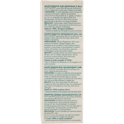 RoC Keops Roll-On Deodorant 48H 30ml Unisexe - Maison des fragrances
