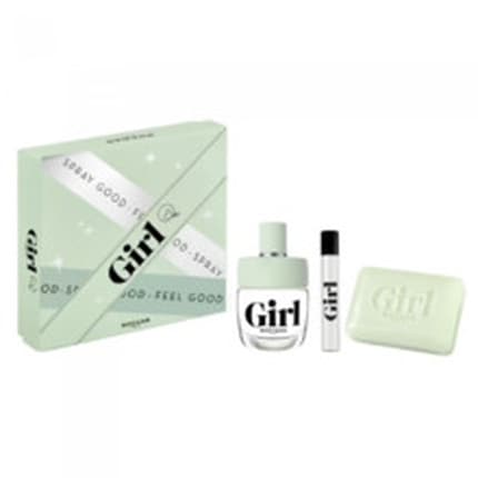 Rochas Girl Gift Set - Includes 60 Ml , 75 Ml Miniature, And 75 G Solid Soap Eau de Toilette Unisexe - Maison des fragrances
