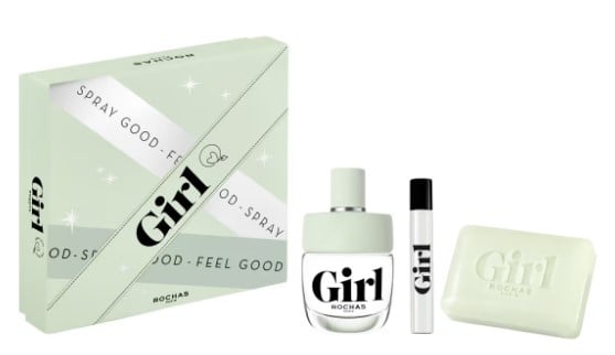 Rochas Girl Gift Set - Includes 60 Ml , 75 Ml Miniature, And 75 G Solid Soap Eau de Toilette Unisexe - Maison des fragrances