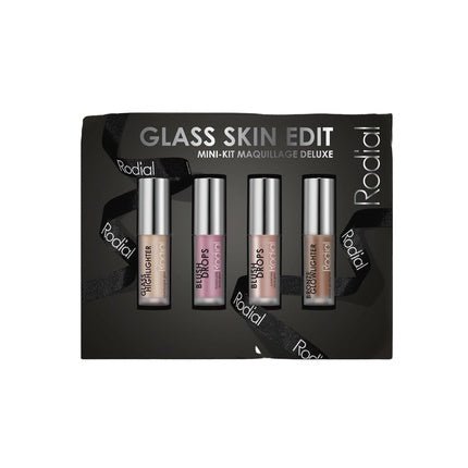 Rodial Glass Glow Edit Blush Drops Frosted Pink Sunset Kiss Bronze Glowlighter Glass Highlighter Luxurious Makeup Kit Beauty Gift - Maison des fragrances