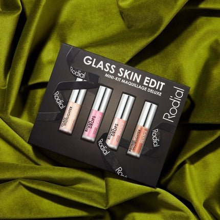 Rodial Glass Glow Edit Blush Drops Frosted Pink Sunset Kiss Bronze Glowlighter Glass Highlighter Luxurious Makeup Kit Beauty Gift - Maison des fragrances