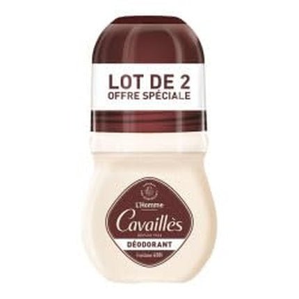Rogé Cavaillés Cavaillès Dermato Deodorant Fresh 48 Hours Roll-On x 2 Lemon and Rosemary Scent Bottle 100% Recycled & Recyclable Déodorant (Déo) Homme 50ml - Maison des fragrances