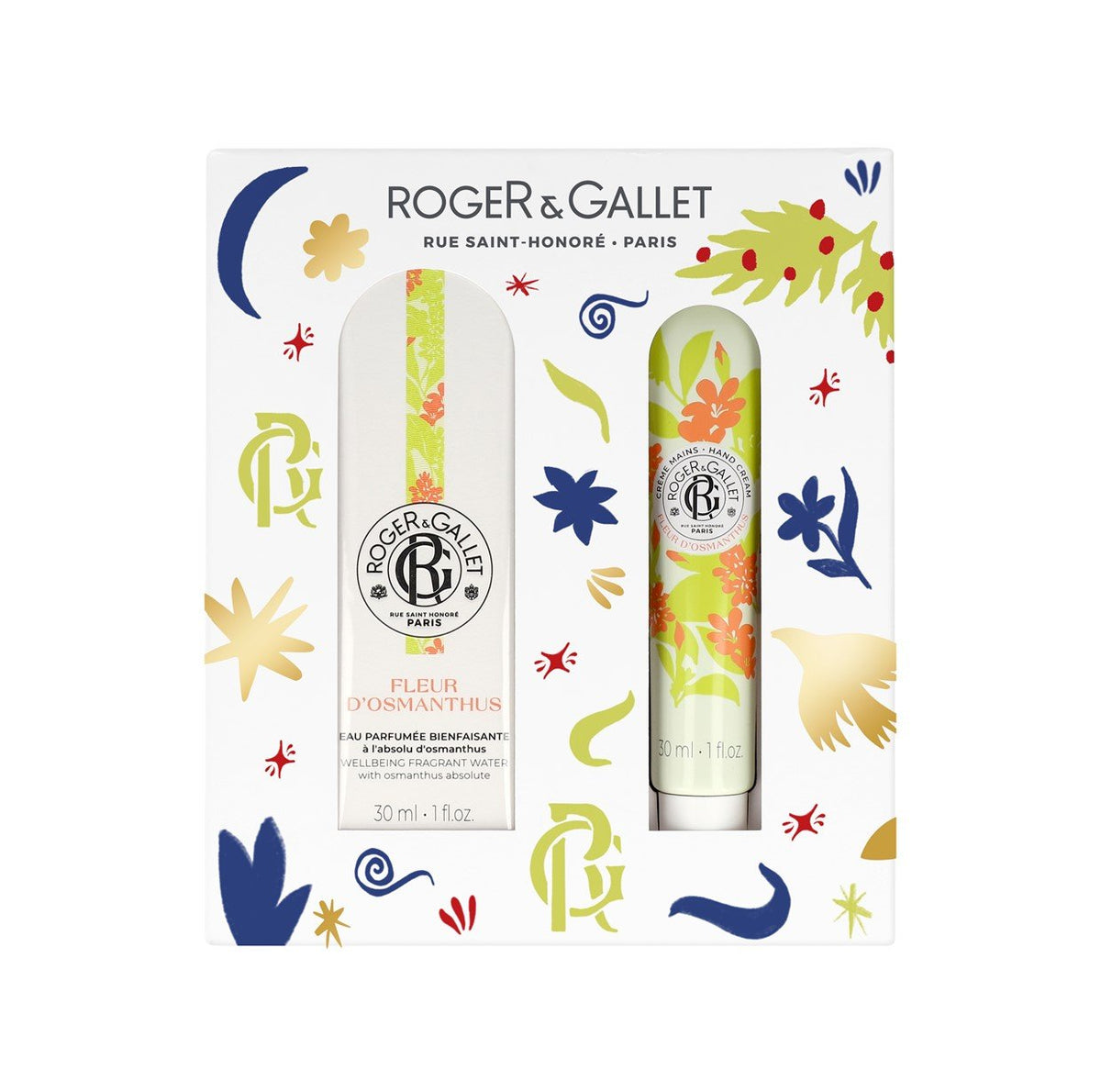 Roger Gallet Roger & Gallet Gift Set - Osmanthus Flower - Beneficial Perfumed Water + Beneficial Hand Cream Gift Coffret (Coffret) Mixte 30ml - Maison des fragrances