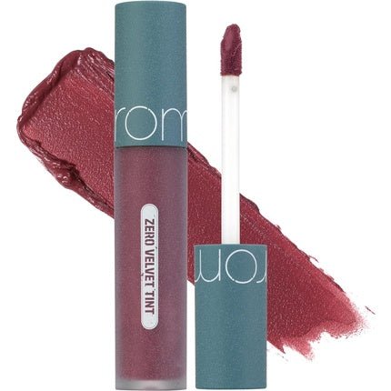 Rom&nd Zero Velvet Tint 25 NERD PINK Velvety Matte Liquid Lip Tint Long Lasting Creamy Smudge - Proof Richly Pigmented Smooth Texture - Maison des fragrances