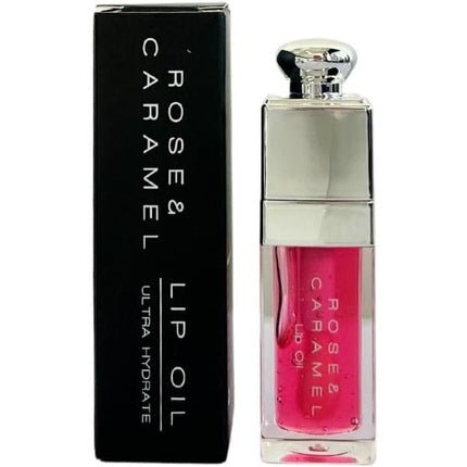 Rose & Caramel Lip Oil Hydrating Fruit Flavoured Tinted Non Sticky Long Lasting Lip Gloss Bubble Gum - Maison des fragrances