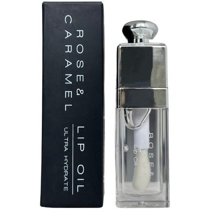Rose & Caramel Lip Oil Hydrating Fruit Flavoured Tinted Non Sticky Long Lasting Lip Gloss Clear - Maison des fragrances