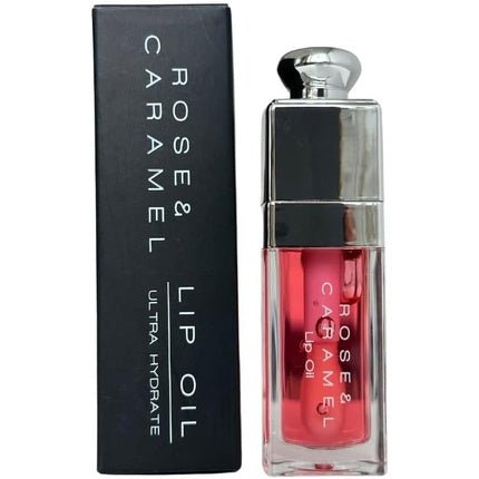 Rose & Caramel Lip Oil Hydrating Fruit Flavoured Tinted Non Sticky Long Lasting Lip Gloss Watermelon - Maison des fragrances