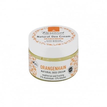Rosenrot Natural Cosmetics Deodorant Cream Orange Grove Mediterranean & Fruity - Maison des fragrances