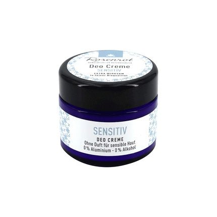 Rosenrot Naturkosmetik Sensitive Deodorant Cream - Fragrance Free - 0% Aluminum - 0% Alcohol - Vegan - Maison des fragrances