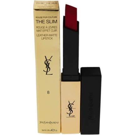 Rouge Pur Couture The Slim Matte Lipstick (8) Countrary Fuchsia 0.08oz - Maison des fragrances