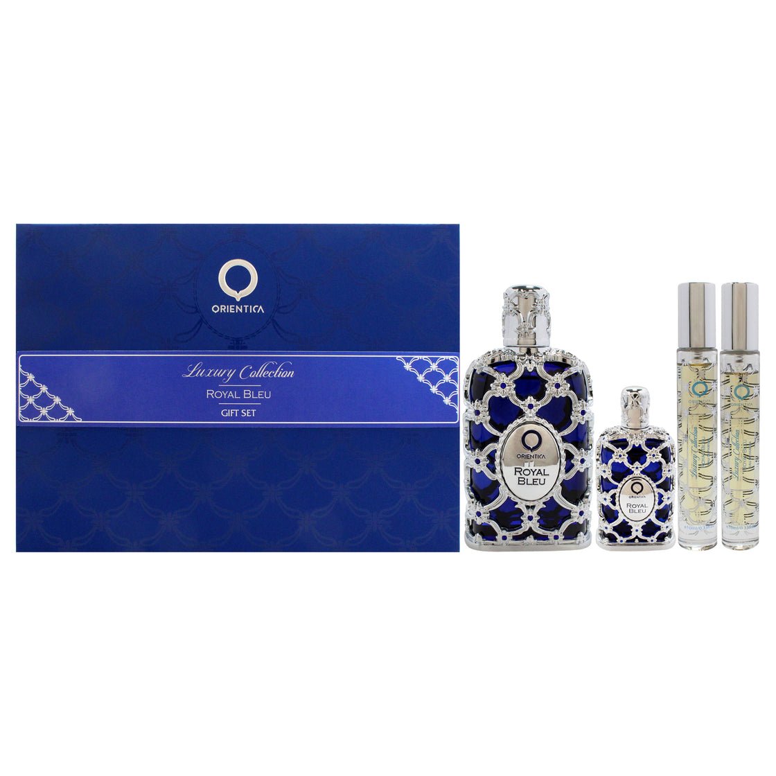 Royal Bleu By Orientica Unisex 4 Pc Gift Set 2.7oz Eau de parfum Spray 7.5ml Eau de parfum - Maison des fragrances