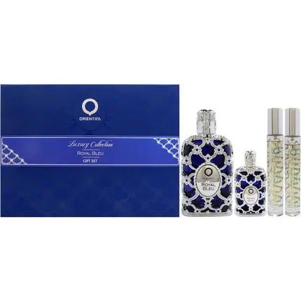 Royal Bleu By Orientica Unisex 4 Pc Gift Set 2.7oz Eau de parfum Spray 7.5ml Eau de parfum - Maison des fragrances