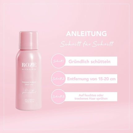Roze Avenue Hair Spray Texture Spray Vegan and Cruelty Free Volume Fixing Spray for All Hair Types 100ml - Maison des fragrances