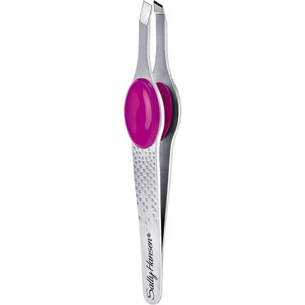 Sally Hansen Beauty Tools Eazy Tweezy Slant Tip Tweezer Comfort Grip Slant Tip with Platform Precision Stainless Steel Tweezers for Eyebrows - Maison des fragrances