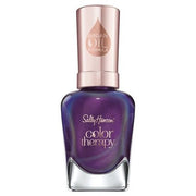 Sally Hansen Color Therapy Nail Polish 14.7ml - Shade 402 Plum Euphoria Shimmering Purple - Maison des fragrances