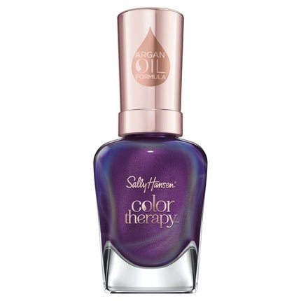 Sally Hansen Color Therapy Nail Polish 14.7ml - Shade 402 Plum Euphoria Shimmering Purple - Maison des fragrances