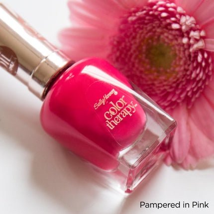 Sally Hansen Colour Therapy Nail Polish with Argan Oil 14.7ml Pampered in Pink - Maison des fragrances