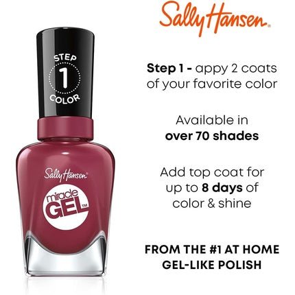 Sally Hansen Miracle Gel 555 Bordeaux Glow - Maison des fragrances