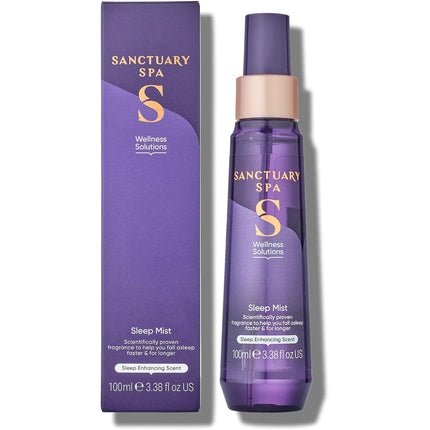 Sanctuary Spa Pillow Sleep Spray Violet Jasmine and Sandalwood No Mineral Oil Cruelty Free and Vegan 100ml - Maison des fragrances