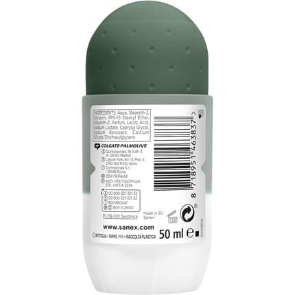Sanex Zero% Respect & Control 's Deodorant Roll-On Deodorant Fresh Déodorant (Déo) Homme 50ml - Maison des fragrances