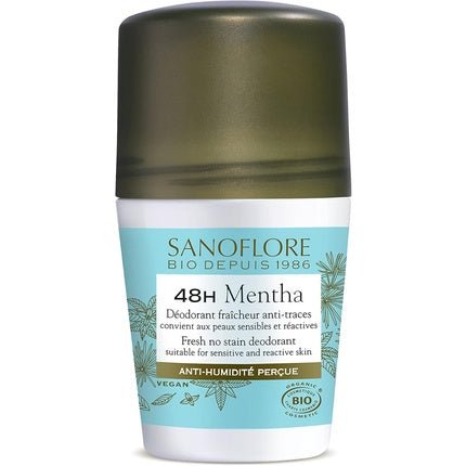Sanoflore 48h Mentha Freshness Anti-Trace Deodorant - Pack of 2 Déodorant (Déo) Homme 50ml - Maison des fragrances