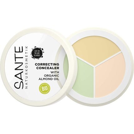 SANTE Naturkosmetik Correcting Concealer 3 - in - 1 Vegan 6g - Maison des fragrances