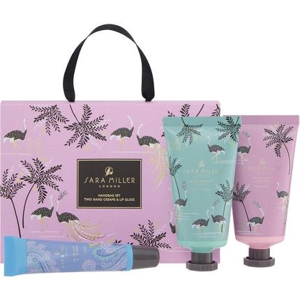 Sara Miller Savannah Handbag Discovery Set with Hand Cream 50ml & Lip Gloss - Maison des fragrances