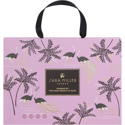 Sara Miller Savannah Handbag Discovery Set with Hand Cream 50ml & Lip Gloss - Maison des fragrances