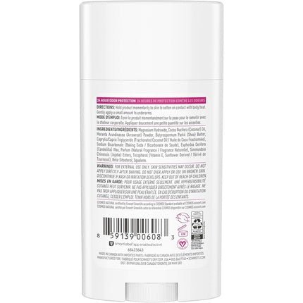 Schmidt's Natural Rose & Vanilla Deodorant Stick Aluminum-Free Vegan Cosmetics for Long-Lasting Freshness 58ml - Maison des fragrances