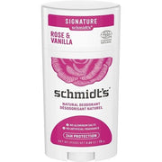 Schmidt's Natural Rose & Vanilla Deodorant Stick Aluminum-Free Vegan Cosmetics for Long-Lasting Freshness 58ml - Maison des fragrances