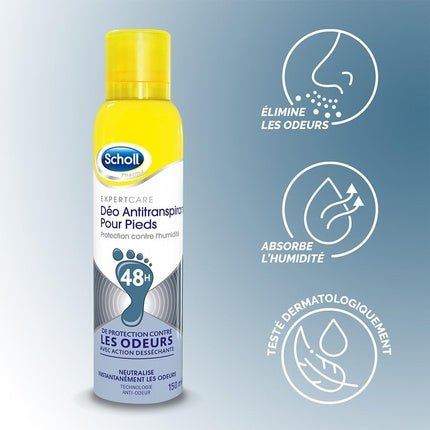 Scholl Deodorant Anti-Perspirant 48h Déodorant (Déo) Mixte 150ml - Maison des fragrances