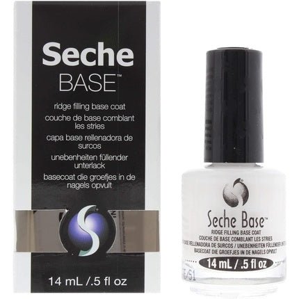 Seche Base Ridge Filling Base Coat Premium Nail Primer & Nail Ridge Filler Strengthening Nail Polish Base Coat for Long - Lasting Manicures Professional Bonding Clear Builder Gel for Nails 14ml - Maison des fragrances