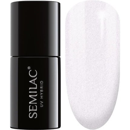 Semilac 092 UV Hybrid Nail Polish Shimmering White 7ml - Maison des fragrances