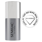 Semilac No Wipe Top No Wipe Real Color UV LED Soak Off Gel Nail with Transparent Gloss Finish 7ml - Maison des fragrances