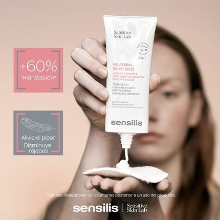 Sensilis Palpebral Relief [ECZ] 2 - in - 1 Treatment and Makeup Remover for Sensitive and Irritated Skin 100ml - Maison des fragrances