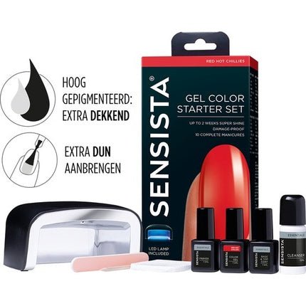 Sensista Gel Color Starter Set Red Hot Chillies - Red - Maison des fragrances