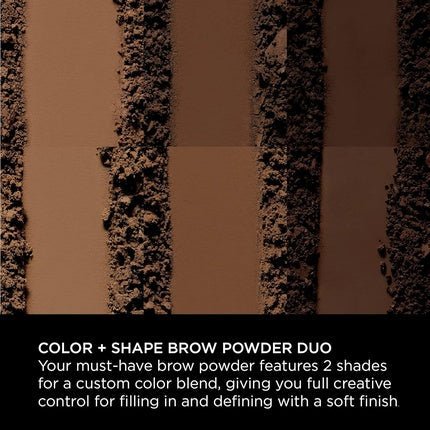 Sigma Beauty Color + Shape Brow Powder Duo Eye Brow Palette - Dark and Light Brow Powder to Tint and Highlight - Vegan, Paraben Free, Sulfate Free Brow Makeup - Light - Maison des fragrances