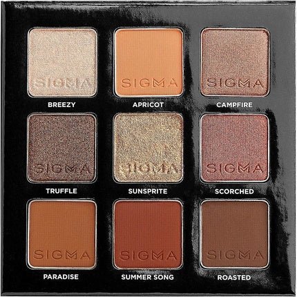 Sigma Beauty On - the - Go Eyeshadow Palette Fiery 9 Bold Shades - Clean Beauty Products - Maison des fragrances