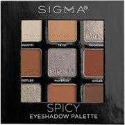 Sigma Beauty On - the - Go Eyeshadow Palette Spicy 9 Bold Eyeshadow Shades in Matte, Shimmer and Metallic Finishes Highly Pigmented Vegan Eye Makeup Palette Clean Beauty Products - Maison des fragrances