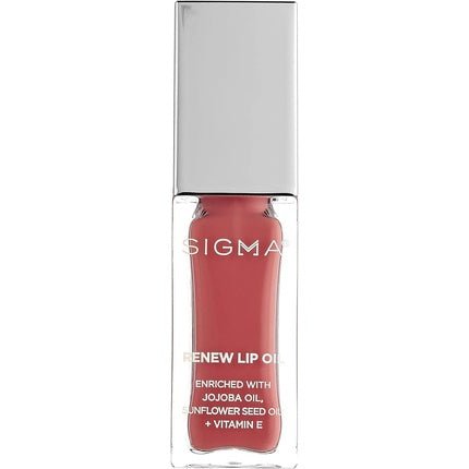 Sigma Beauty Renew Lip Oil Fresh Pink Sheen Nourishing Non Sticky Lip Oil with Subtle Sheen Paraben Free Lip Gloss Tranquil - Maison des fragrances