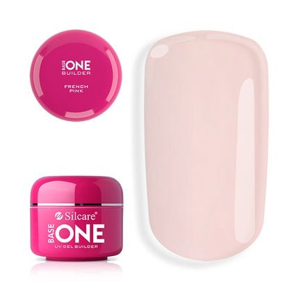 Silcare Gel Base On Building Gel Pink 15g - Perfect For Nail Enhancement - Maison des fragrances