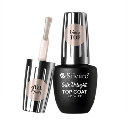 Silcare Top Coat Silk Delight No Wipe Hybrid Nail Polish Top Coat 9ml - Maison des fragrances